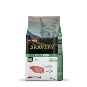 Bravery poulet sans céréales Adulte 7 Kg
