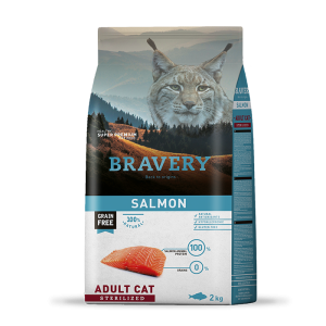 Bravery saumon sans céréales Adulte 2 Kg