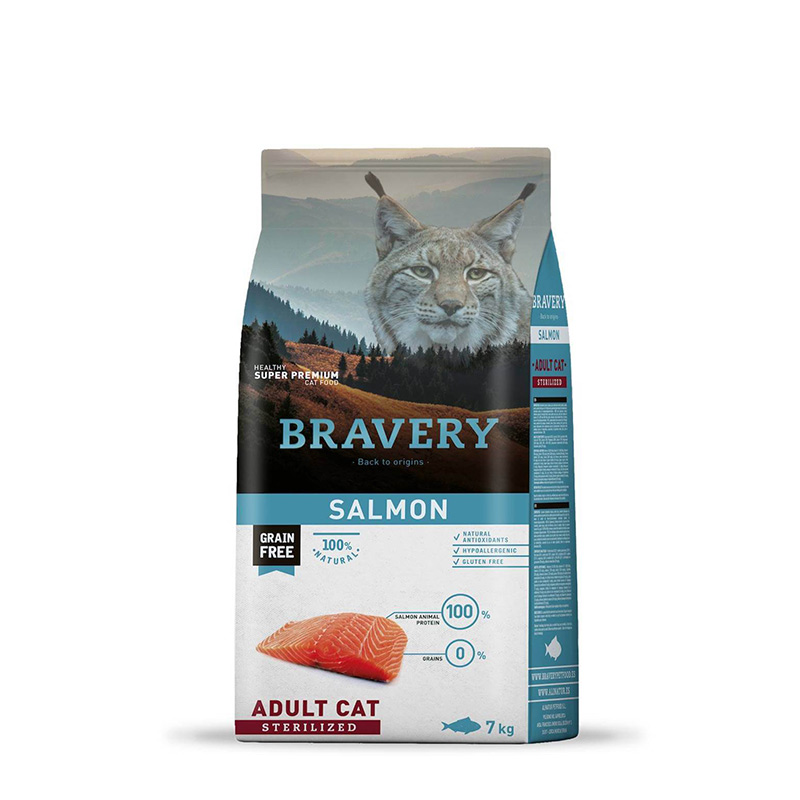 Bravery saumon sans céréales Adulte 7 Kg